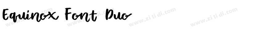 Equinox Font Duo字体转换